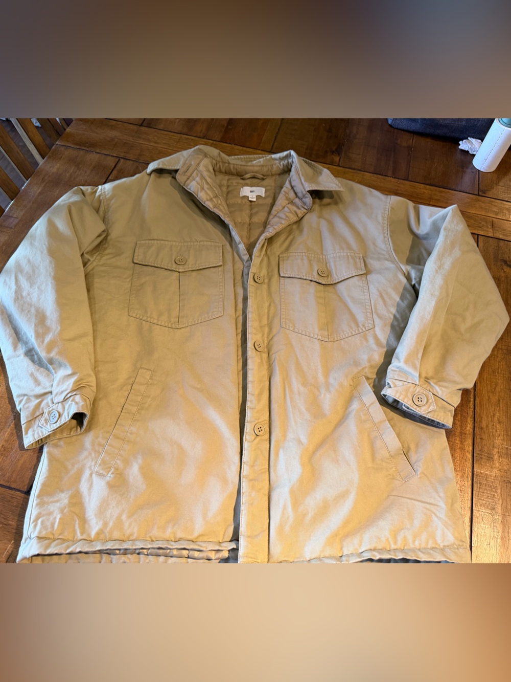 bp Men's Tan Military Field Jacket